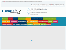 Tablet Screenshot of gabbiano-company.ba
